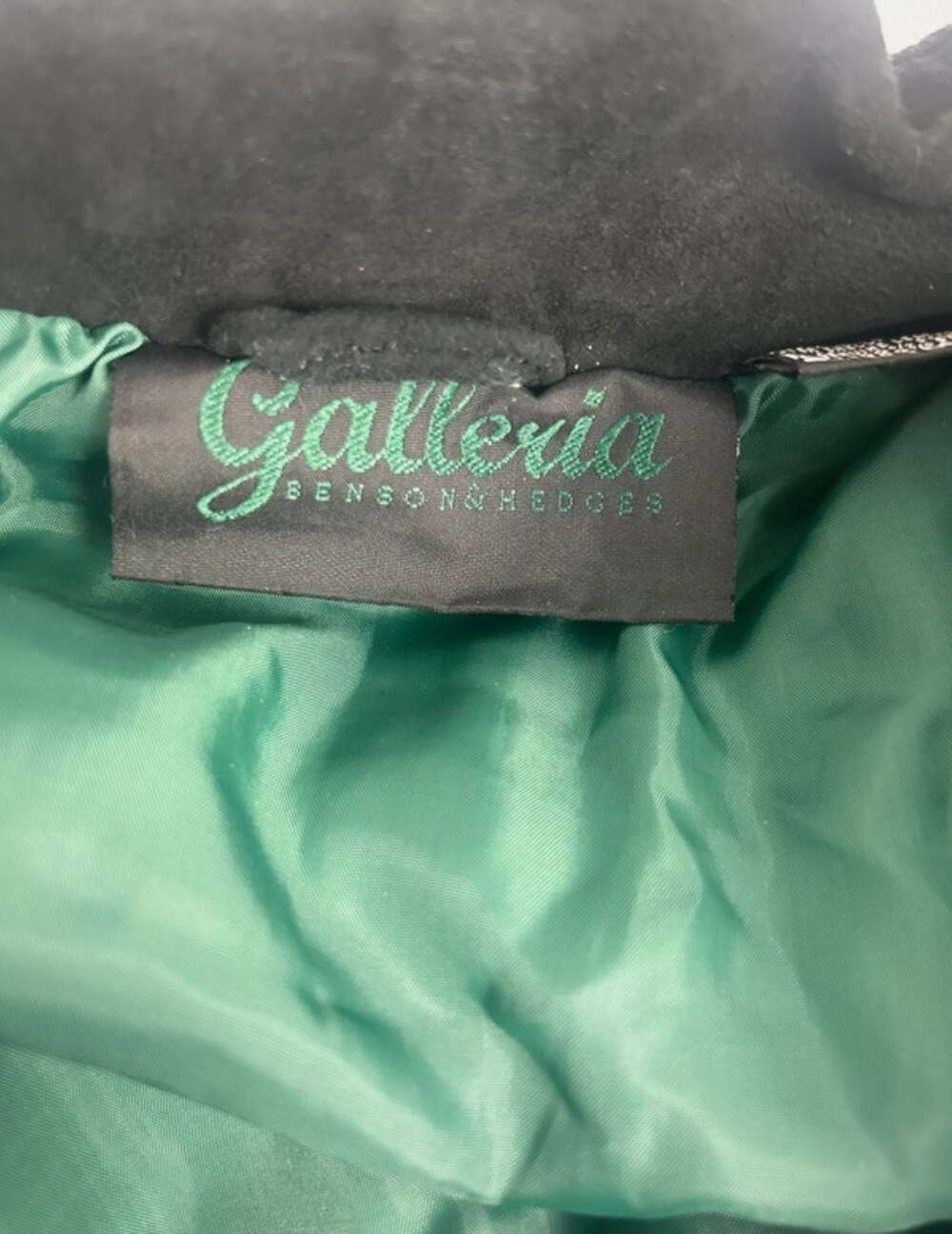 Galleria Benson & Hedges Suede Dark Green Jacket Size M